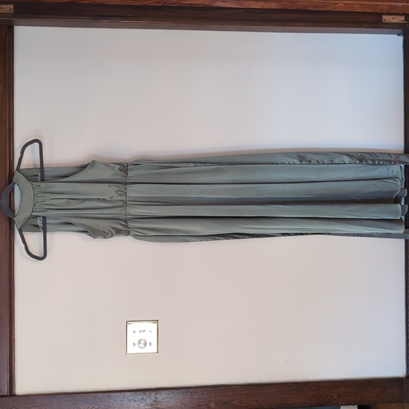 Baltic Born Sage Green Satin Sleeveless Dress - Picture 5 of 11